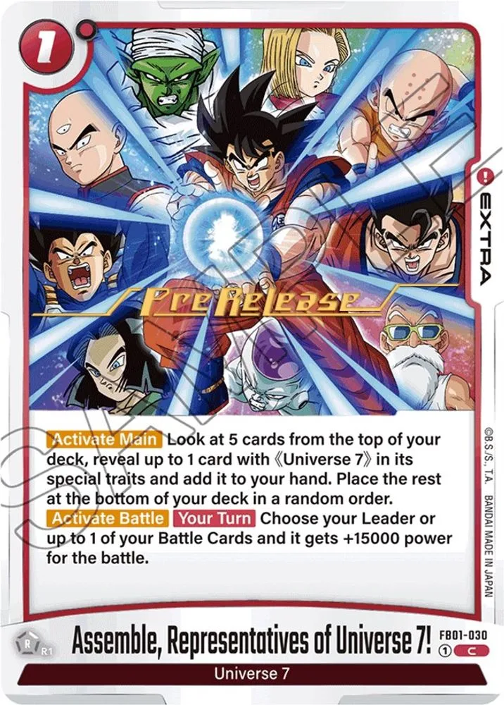 Assemble, Representatives of Universe 7! (Pre-Release)