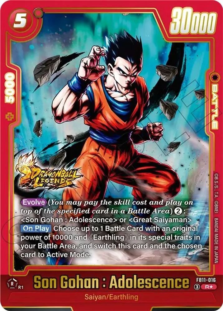 Son Gohan : Adolescence (Alternate Art)