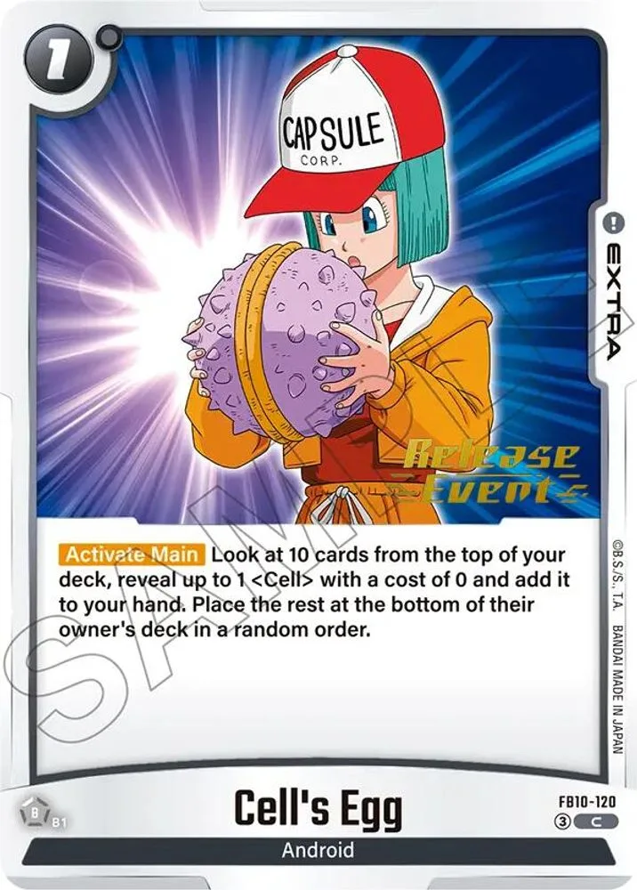 Cell's Egg (Release Event)