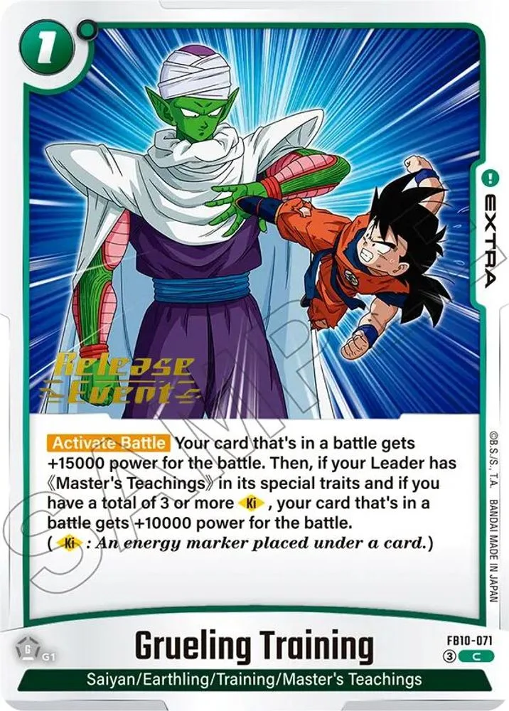 Grueling Training (Release Event)
