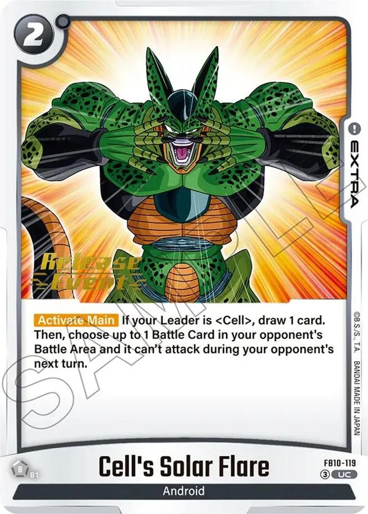 Cell's Solar Flare (Release Event)