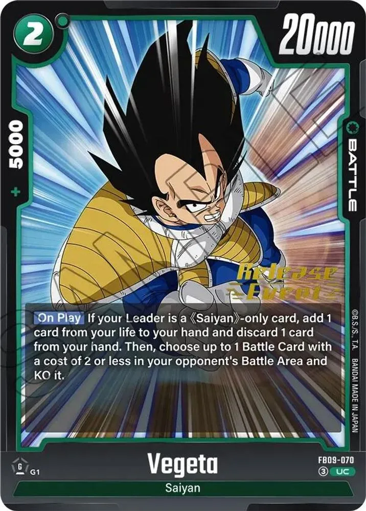 Vegeta (Release Event)