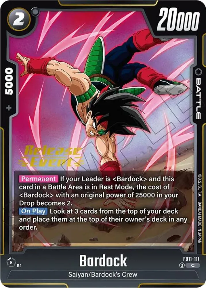 Bardock (Brightness of Hope Release Event)