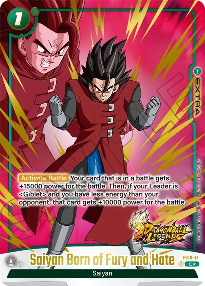 Saiyan Born of Fury and Hate (Bonus Pack Alternate Art)