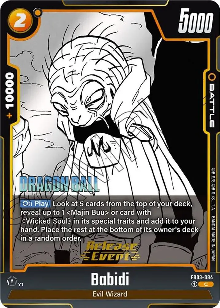 Babidi (Manga Booster 01 Release Event)