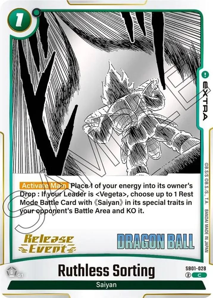 Ruthless Sorting (Manga Booster 01 Release Event)