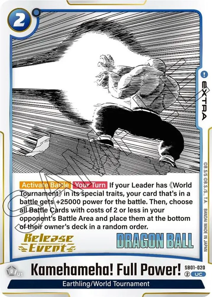 Kamehameha! Full Power! (Manga Booster 01 Release Event)