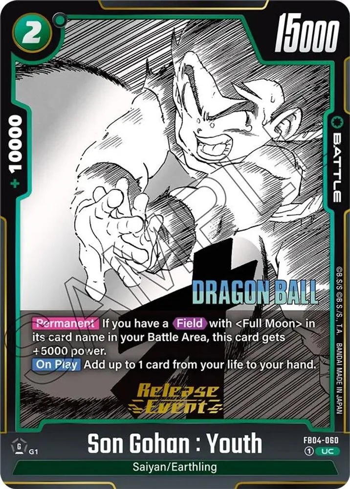 Son Gohan : Youth (Manga Booster 01 Release Event)