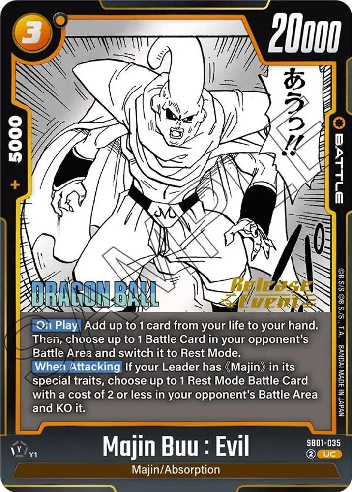 Majin Buu : Evil (Manga Booster 01 Release Event)