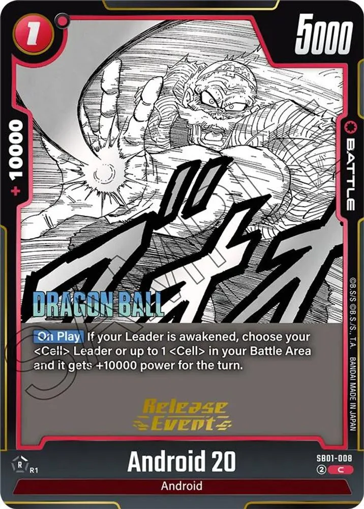Android 20 (Manga Booster 01 Release Event)