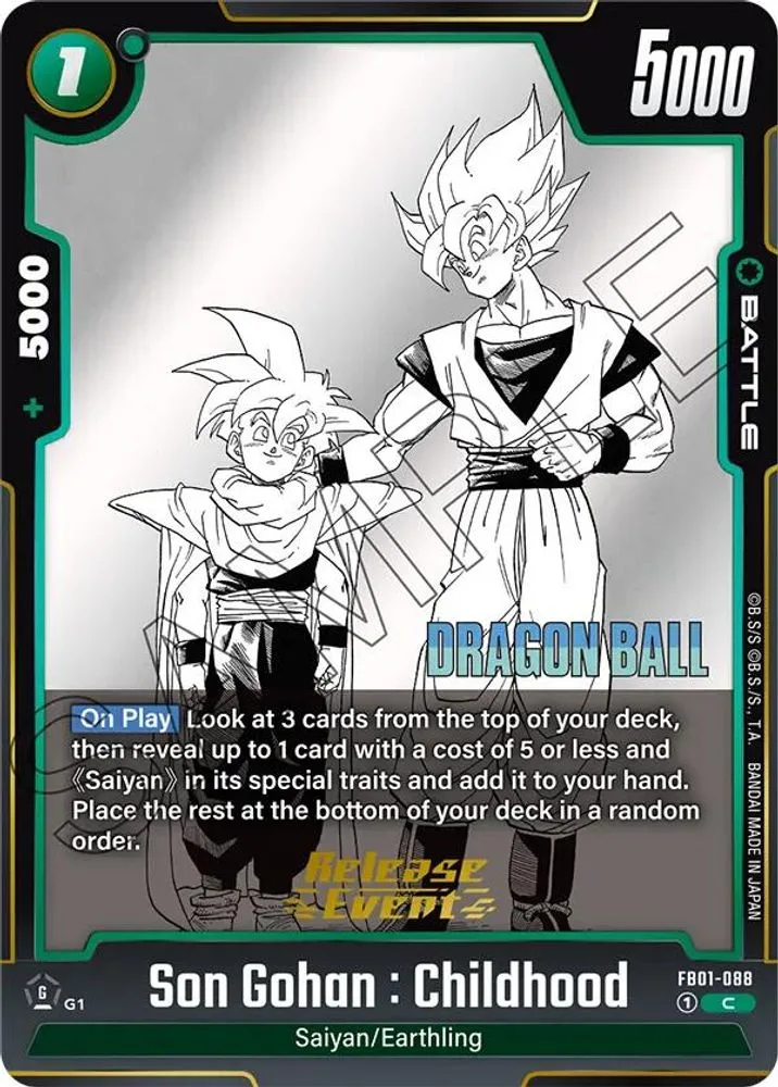 Son Gohan : Childhood (Manga Booster 01 Release Event)