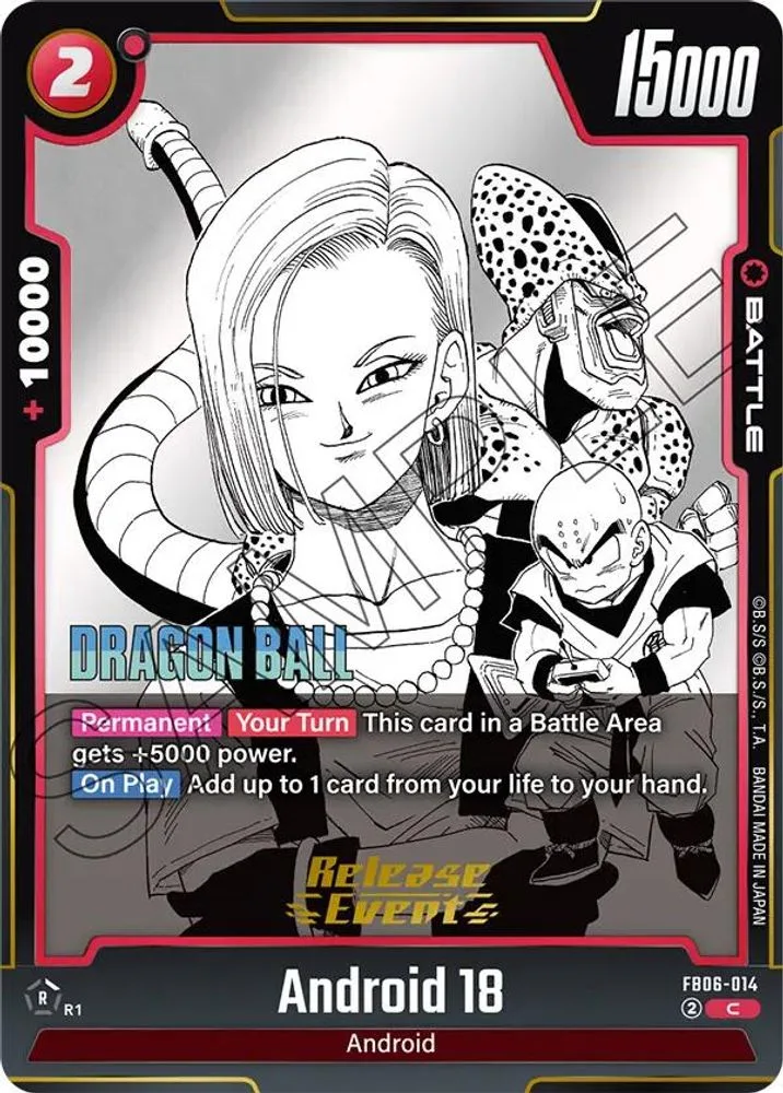 Android 18 (Manga Booster 01 Release Event)