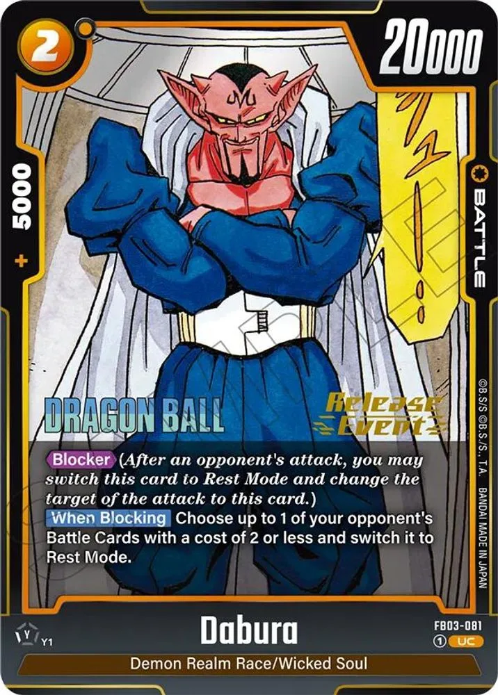 Dabura (Manga Booster 02 Release Event)