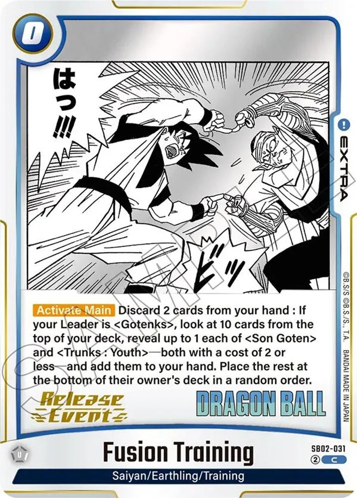 Fusion Training (Manga Booster 02 Release Event)