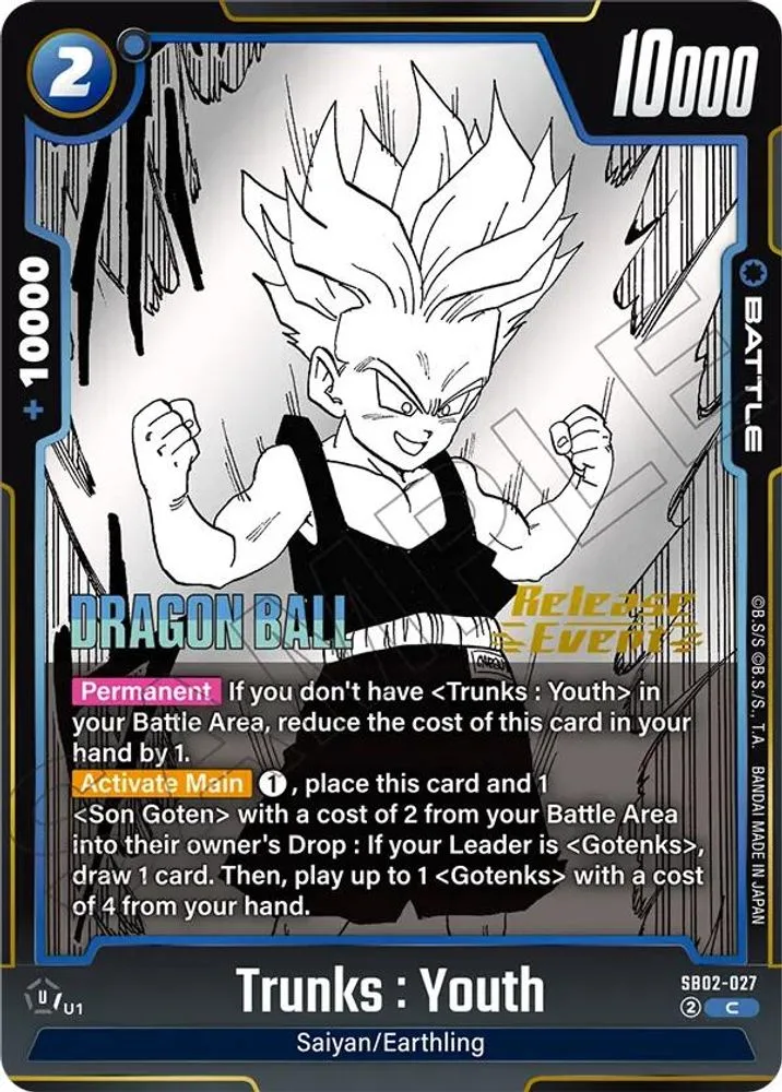 Trunks : Youth (Manga Booster 02 Release Event)