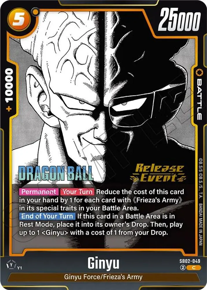 Ginyu (Manga Booster 02 Release Event)
