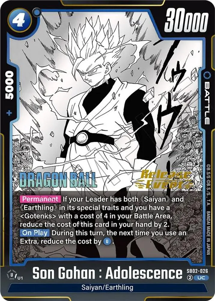 Son Gohan : Adolescence (Manga Booster 02 Release Event)