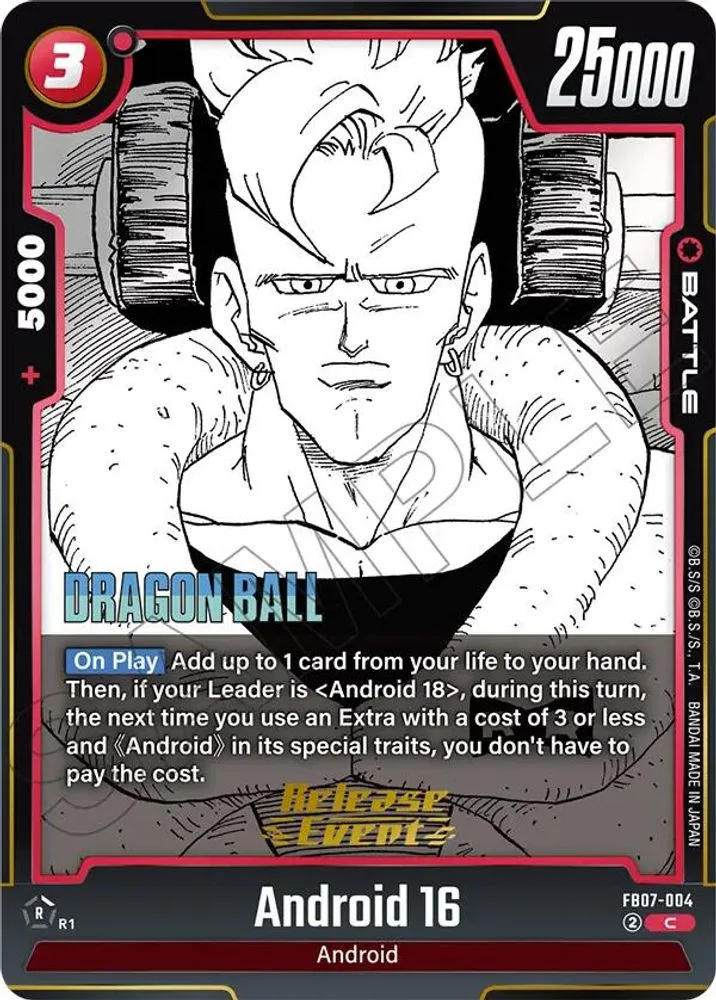 Android 16 (Manga Booster 02 Release Event)