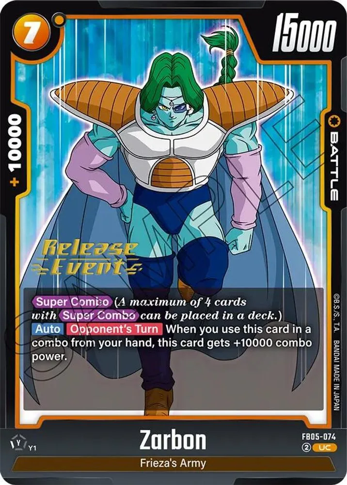 Zarbon (Release Event)