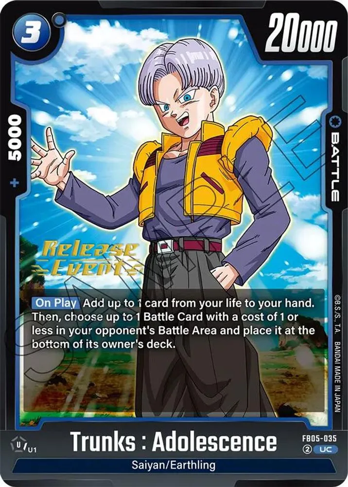 Trunks : Adolescence (Release Event)