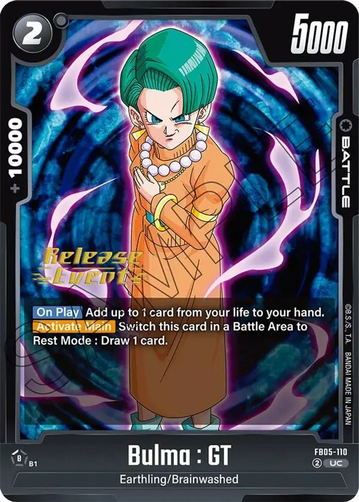 Bulma : GT (Release Event)
