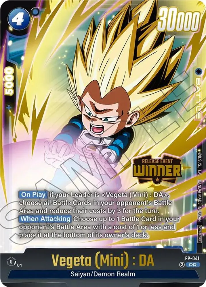 Vegeta (Mini) : DA (Rivals Clash Release Event · Release Event Winner)