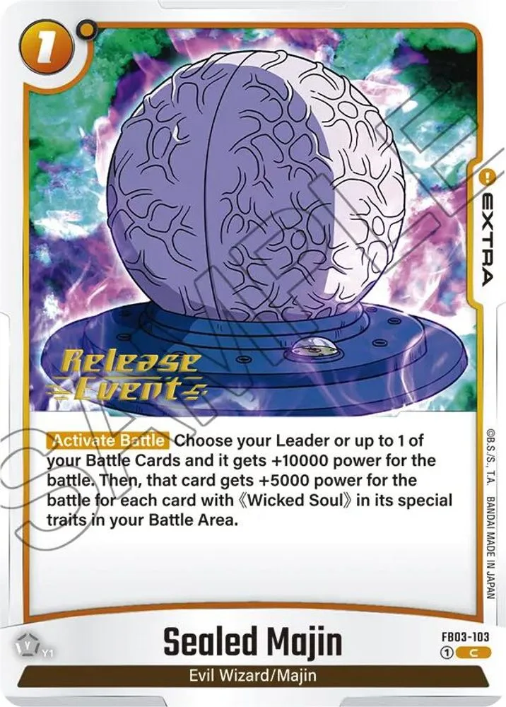 Sealed Majin (Release Event)