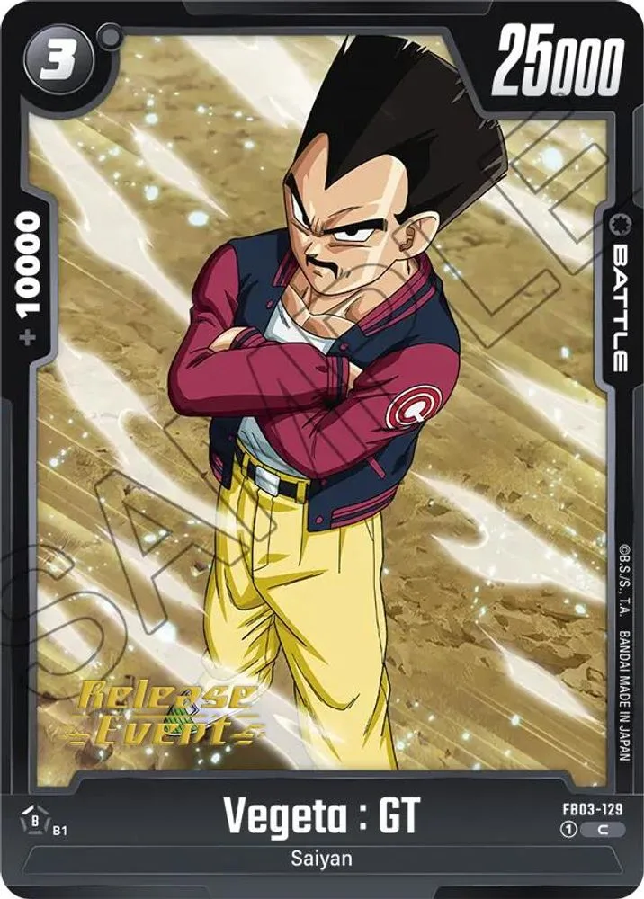 Vegeta : GT (Release Event)