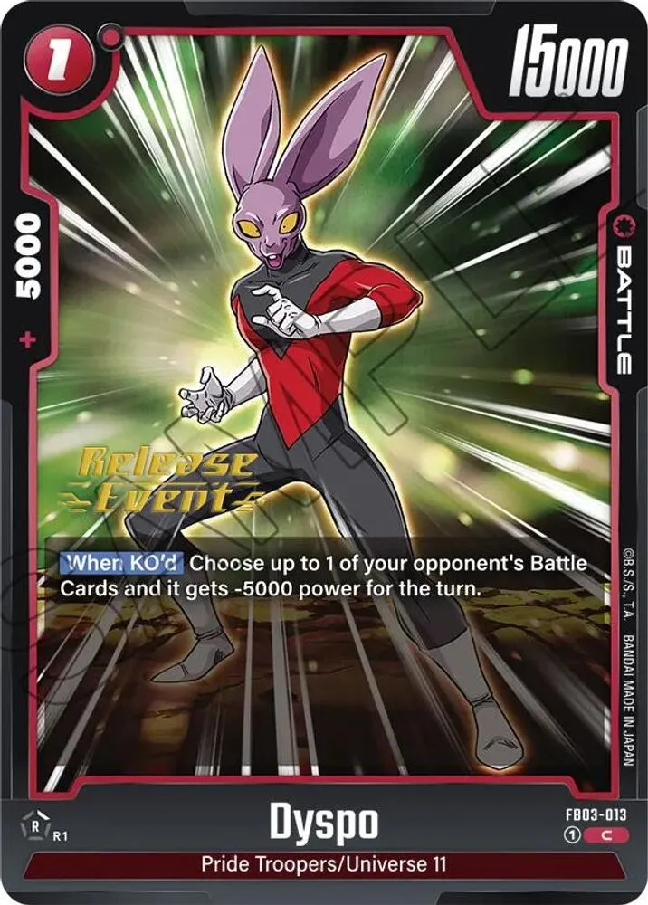 Dyspo (Release Event)