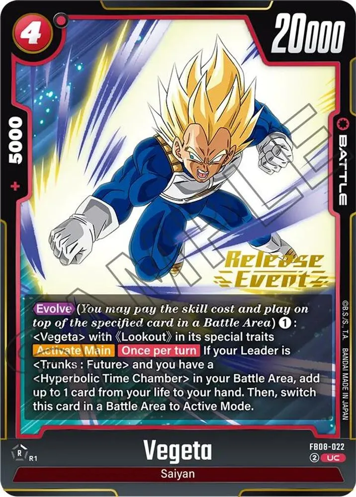 Vegeta (Release Event)