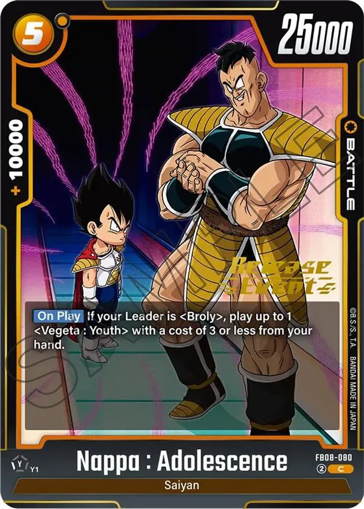 Nappa : Adolescence (Release Event)