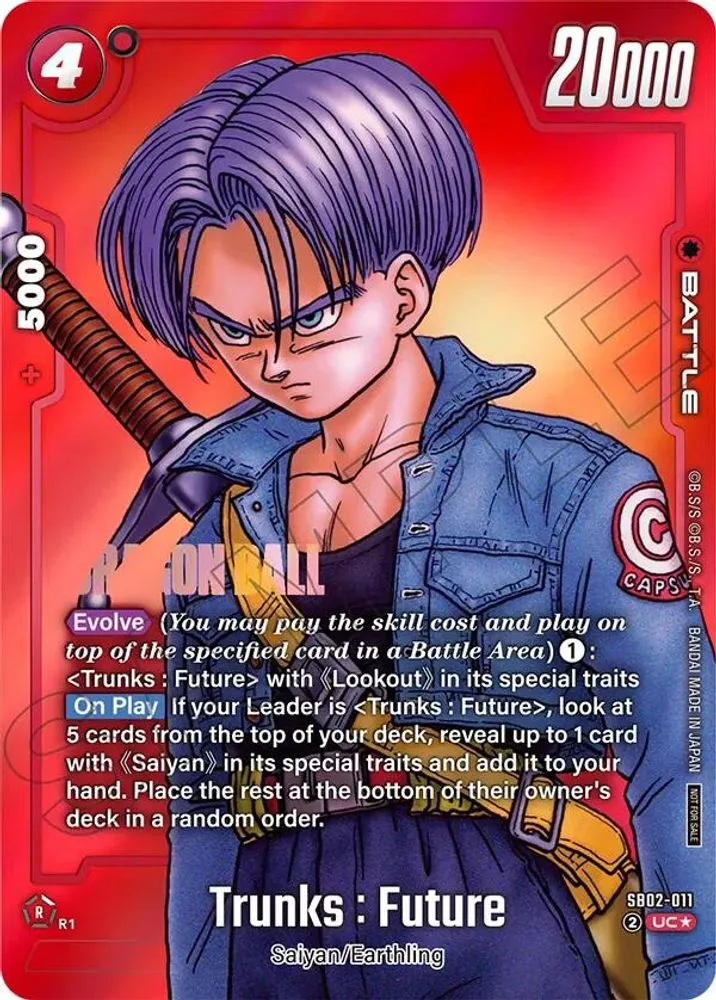 Trunks : Future (Limited Pack MANGA Version 02)