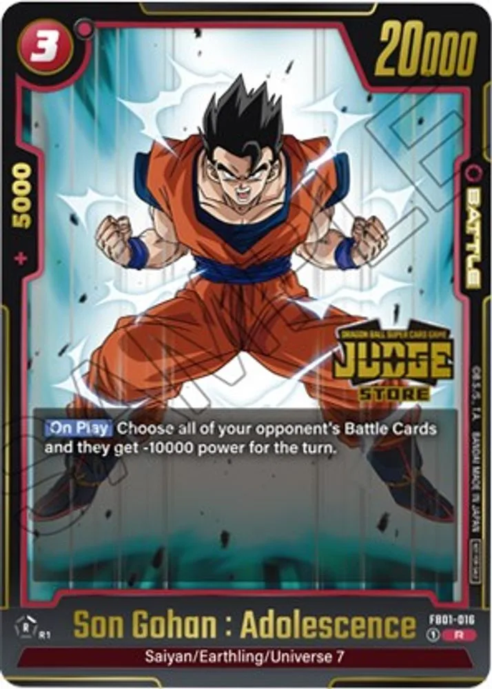 Son Gohan : Adolescence (Judge Pack (Store Judge) 01)