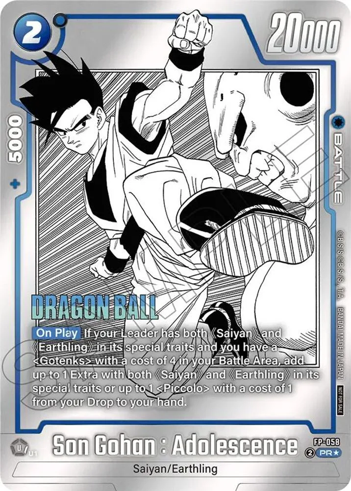 Son Gohan : Adolescence (Tournament Pack MANGA ver. SPECIAL)