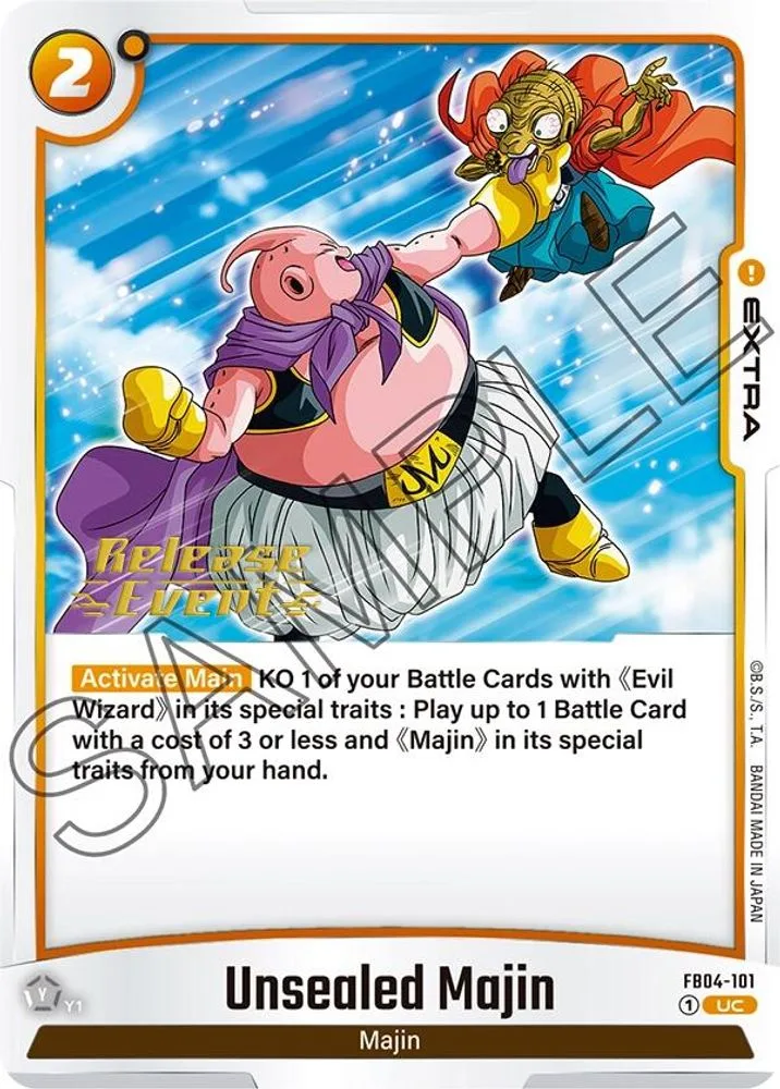 Unsealed Majin (Release Event)