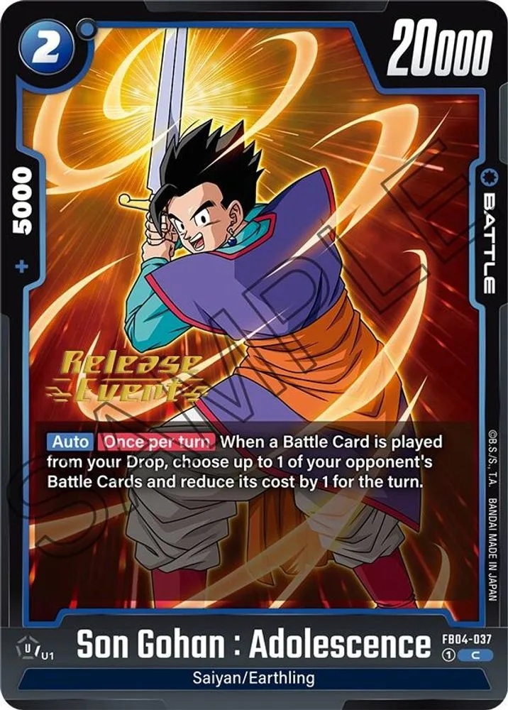 Son Gohan : Adolescence (Release Event)