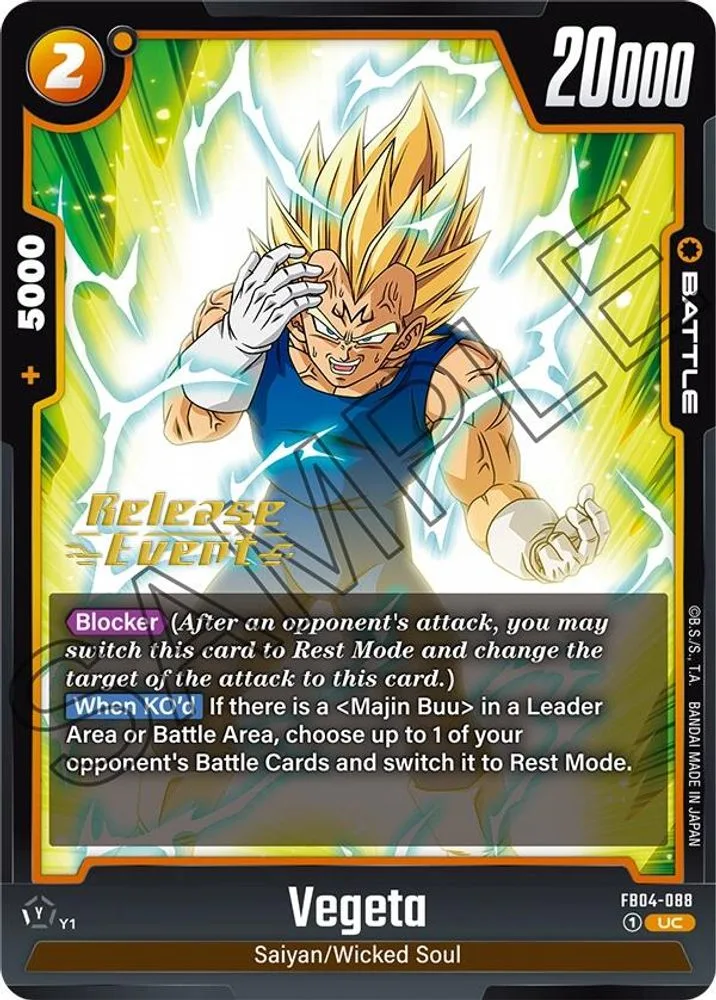 Vegeta (Release Event)