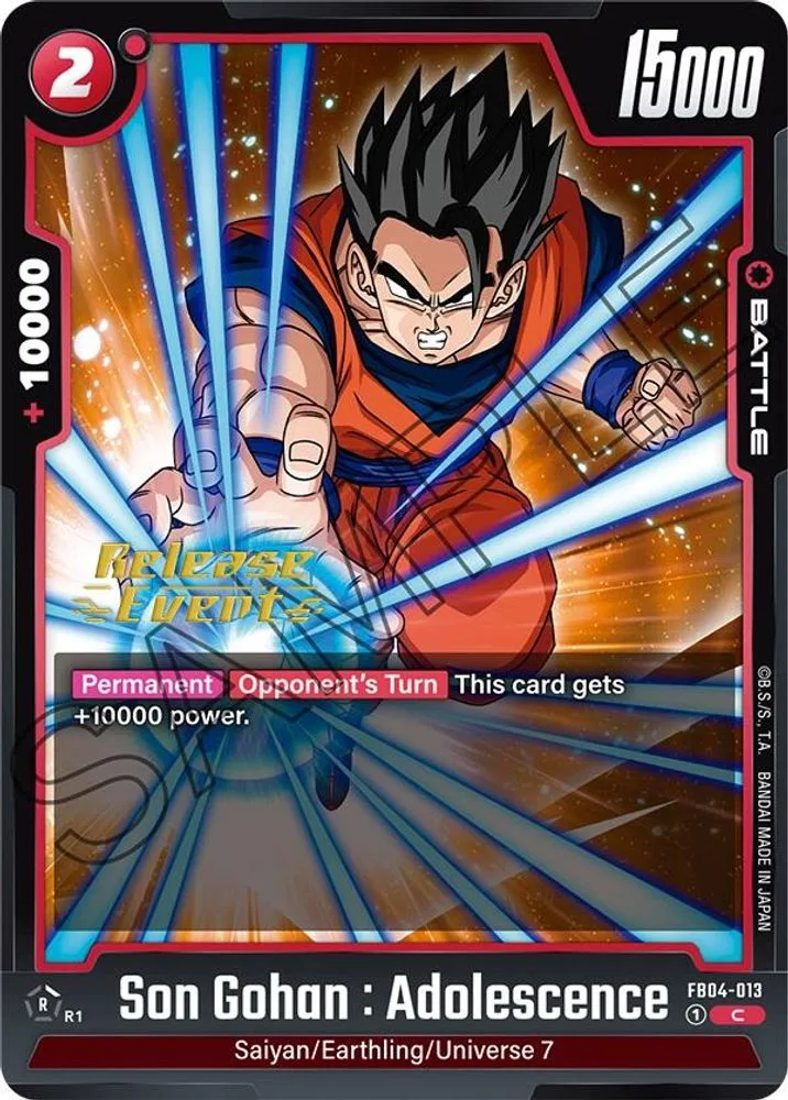 Son Gohan : Adolescence (Release Event)