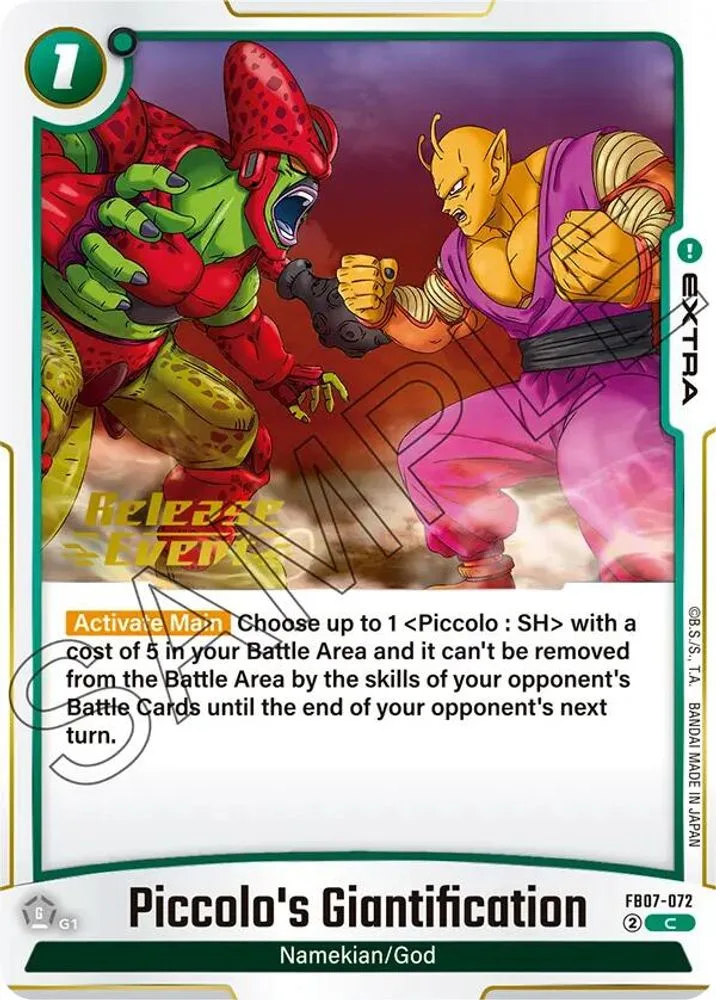 Piccolo's Giantification (Release Event)