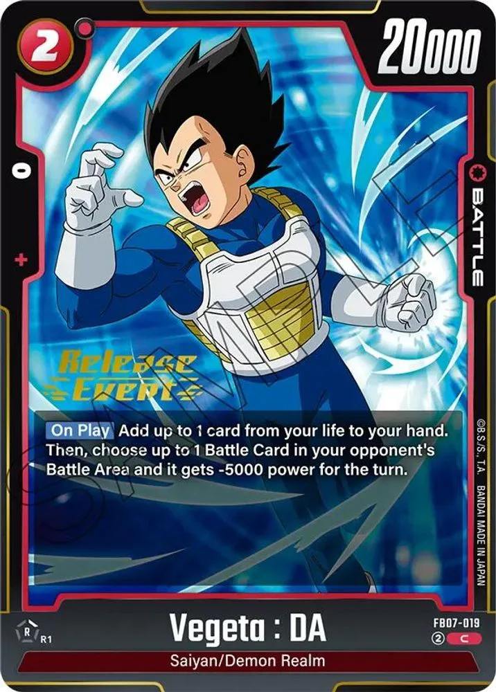 Vegeta : DA (Release Event)
