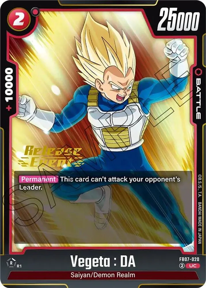 Vegeta : DA (Release Event)