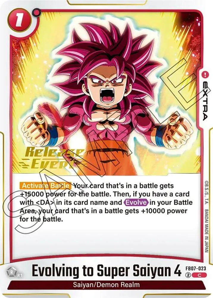 Evolving to Super Saiyan 4 (Release Event)