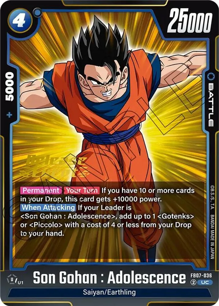 Son Gohan : Adolescence (Release Event)