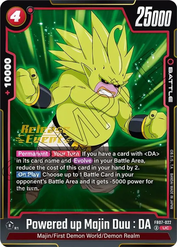 Powered up Majin Duu : DA (Release Event)