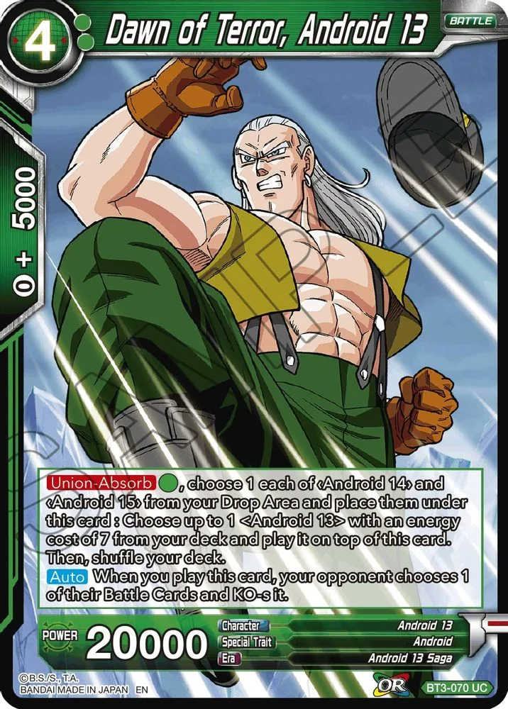 Dawn of Terror, Android 13 (2018) (Reprint)