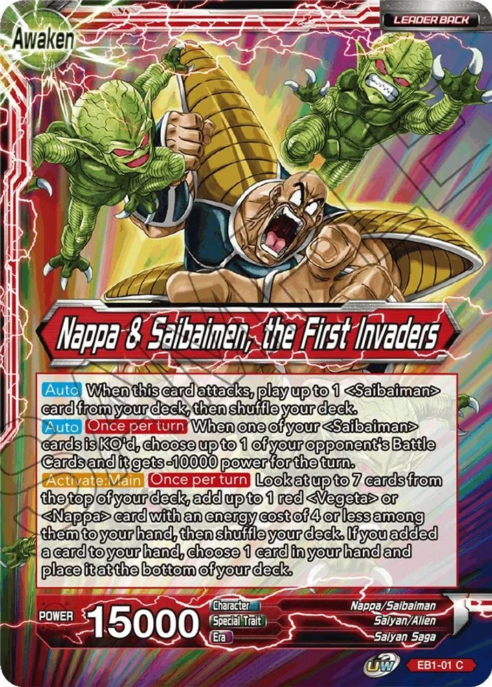 Nappa // Nappa & Saibaimen, the First Invaders