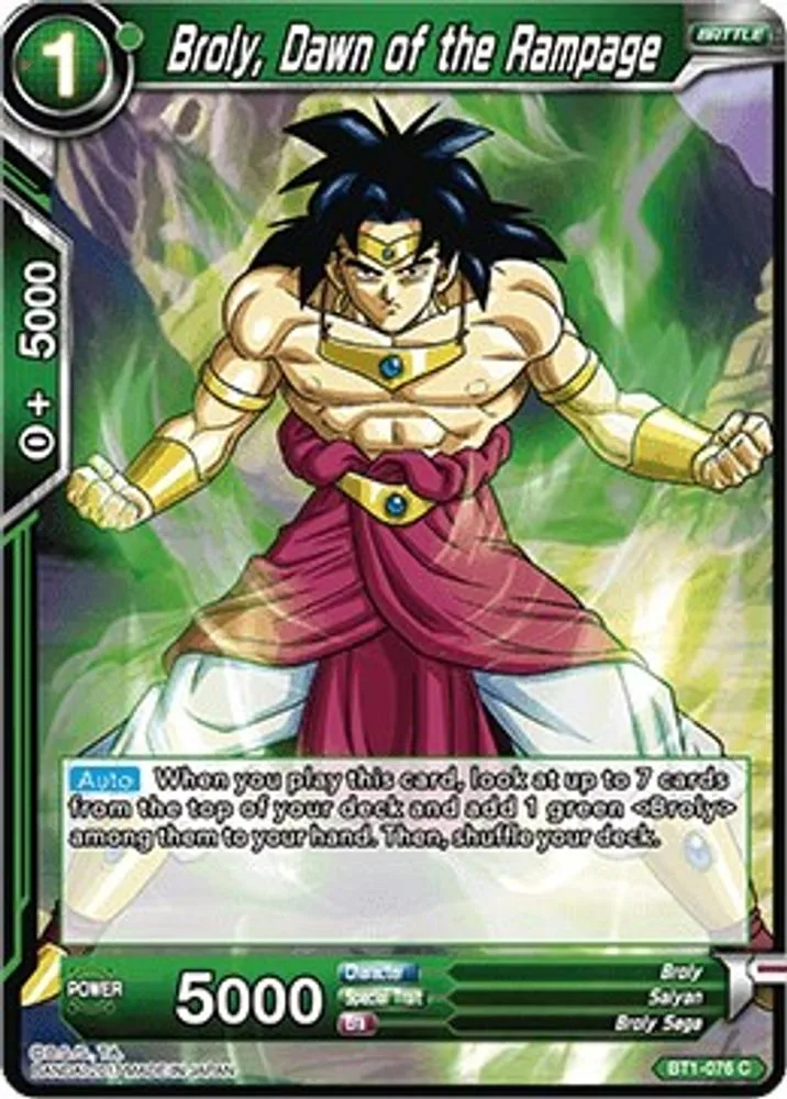 Broly, Dawn of the Rampage