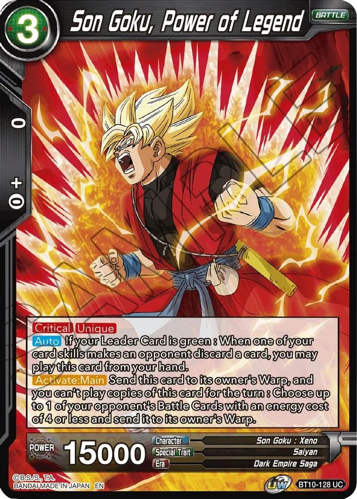 Son Goku, Power of Legend