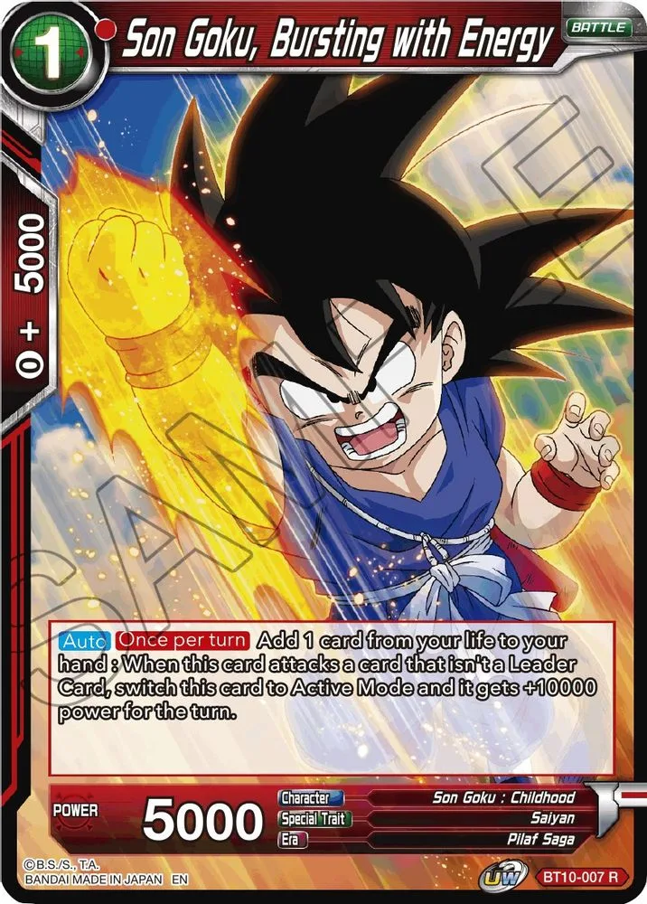 Son Goku, Bursting with Energy