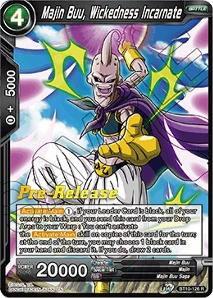 Majin Buu, Wickedness Incarnate (Pre-Release)